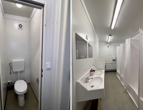 Раздевалки для команд и тренерские