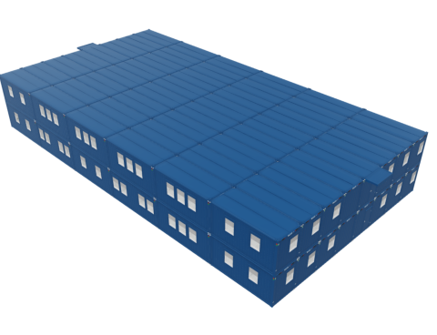 Модульное здание  из блок-контейнеров