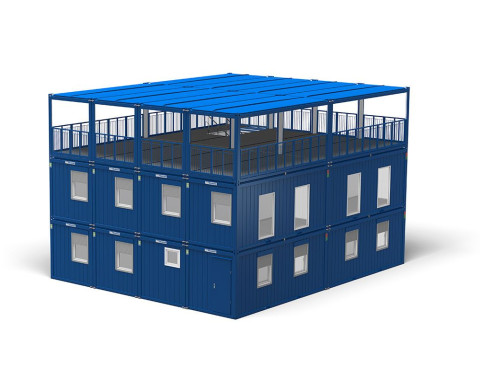 Модульное здание  из блок-контейнеров