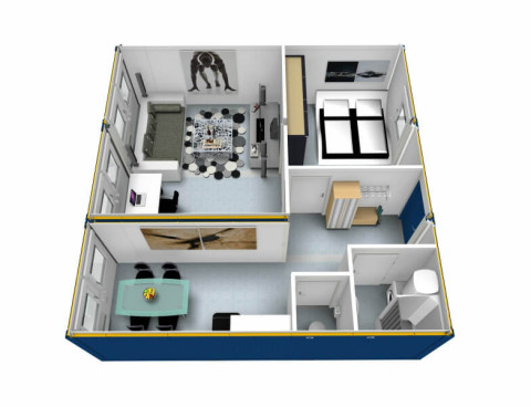 Модульное здание  из блок-контейнеров