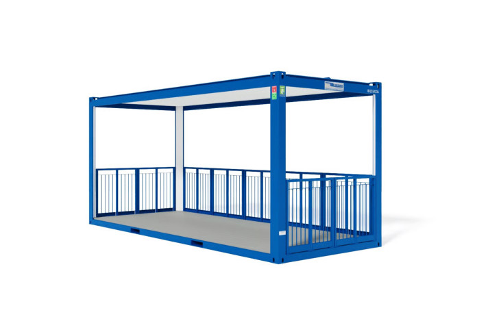 Контейнер-терраса <br> с крышей / без крыши