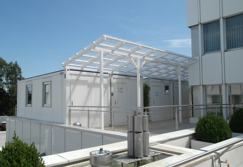 Контейнер-терраса  с крышей / без крыши