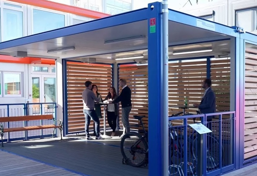 Контейнер-терраса  с крышей / без крыши