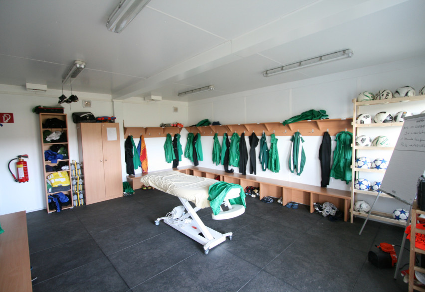 Раздевалки для персонала и спортивных команд