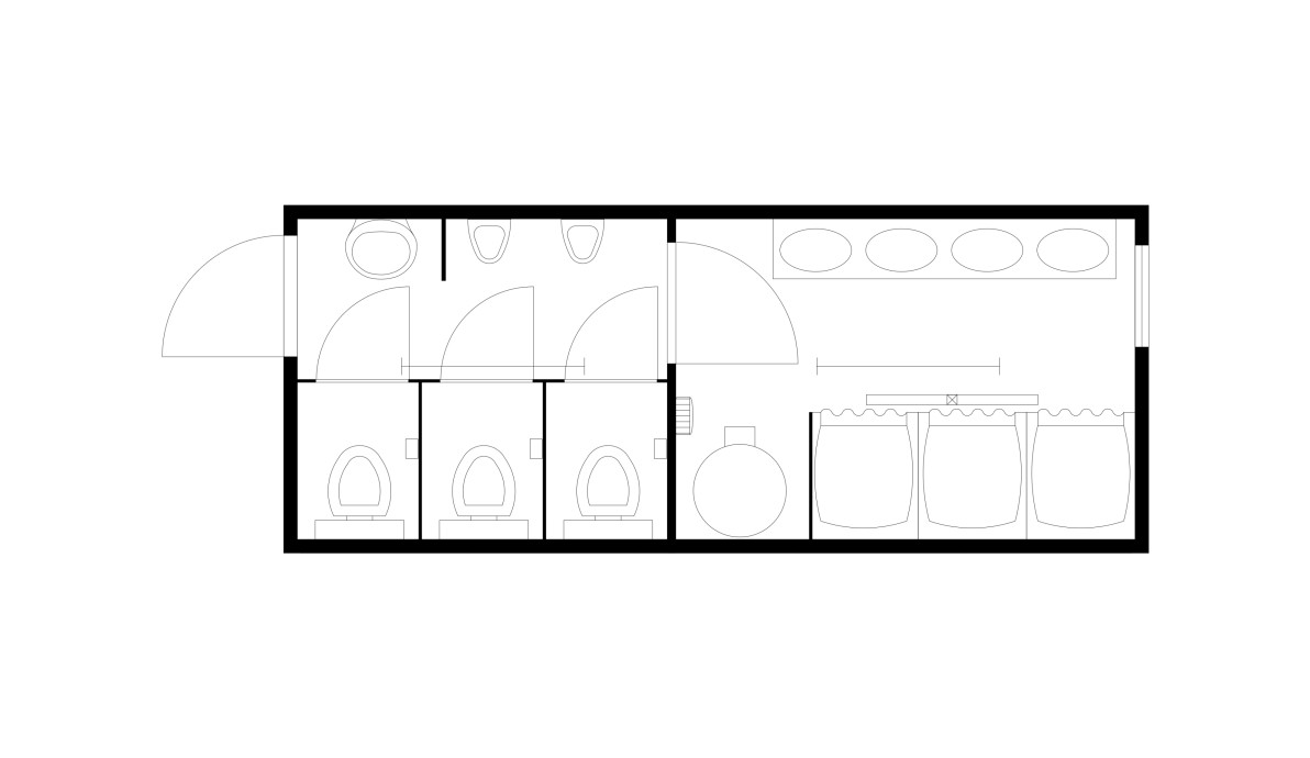 Одиночный санитарный контейнер
